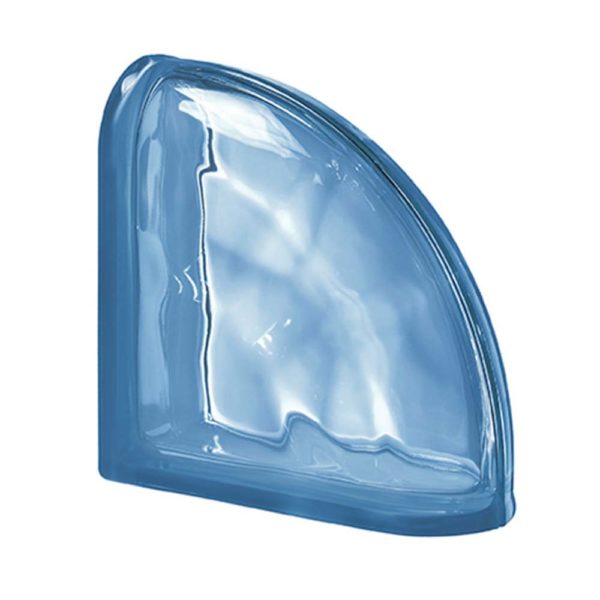 BLUE CURVED TERMINAL WAVY TRANSPARENT