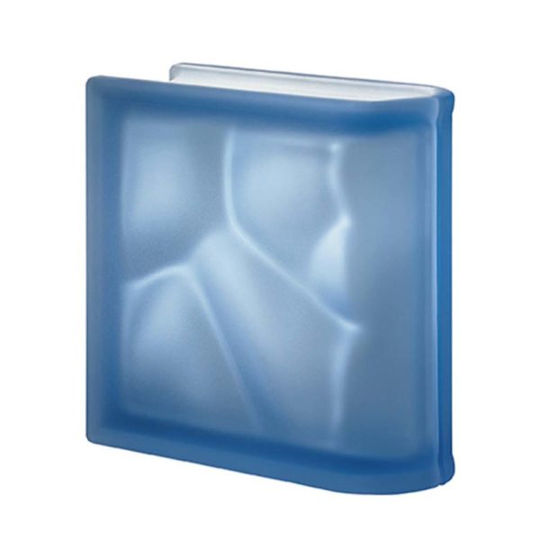 BLUE LINEAR TERMINAL WAVY TWO SIDES SATIN FINISHED