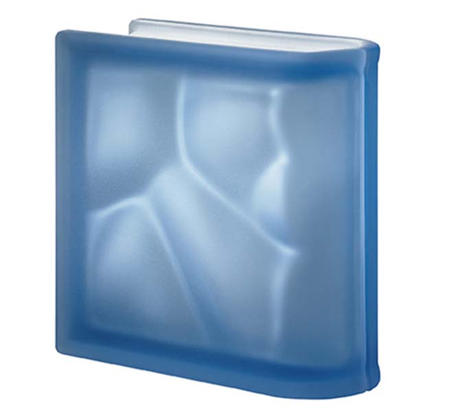 BLUE LINEAR TERMINAL WAVY TWO SIDES SATIN FINISHED