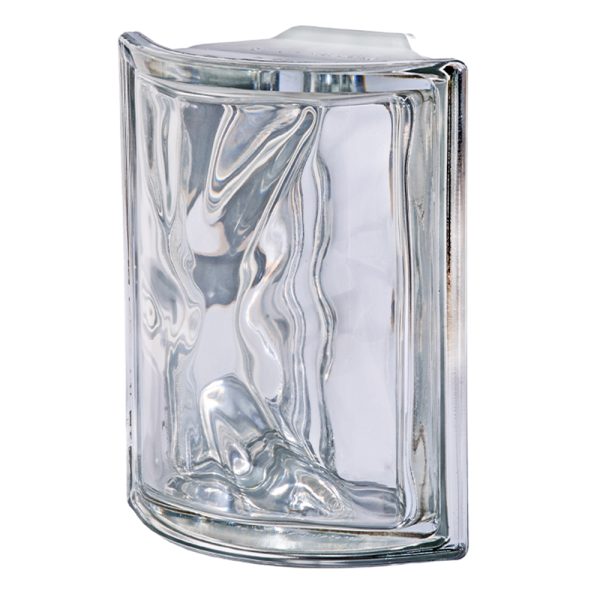 Clear Angular Wavy Metallised